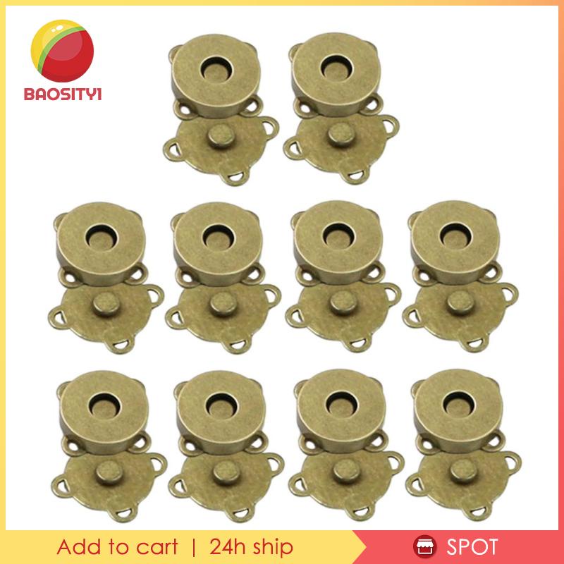 [Baosity1] Set 10 Cặp Khóa Cài DIY 14mm Cho Túi Xách Ví Cầm Tay