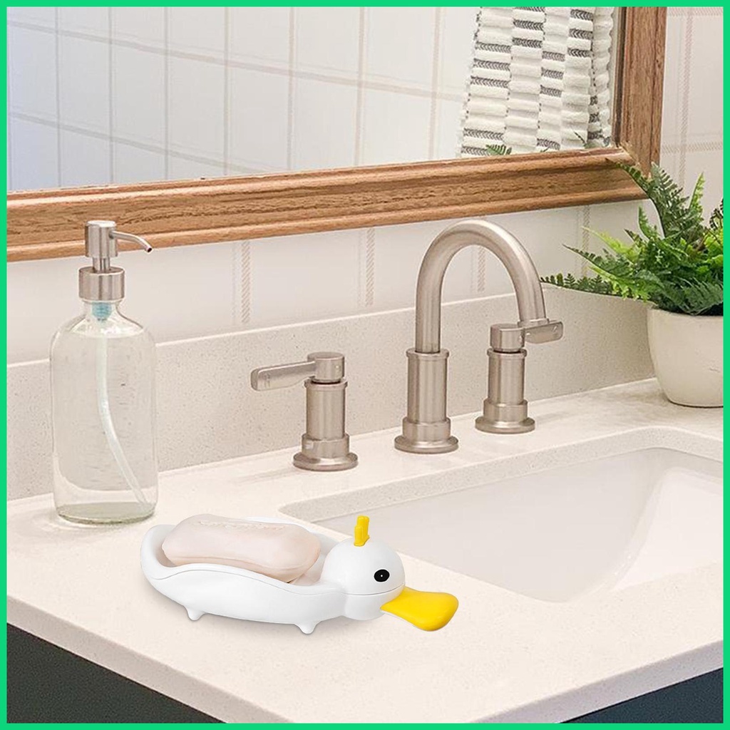 Khay Đựng Xà Phòng Hình Chú Vịt Dễ Thương Tiện Dụng Cho Nhà Bếp / Nhà Tắm