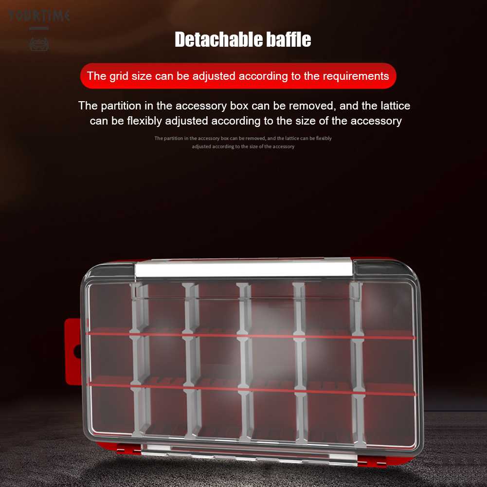 Hộp Đựng Mồi Câu Cá 2 Tầng Chống Thấm Nước Ốp