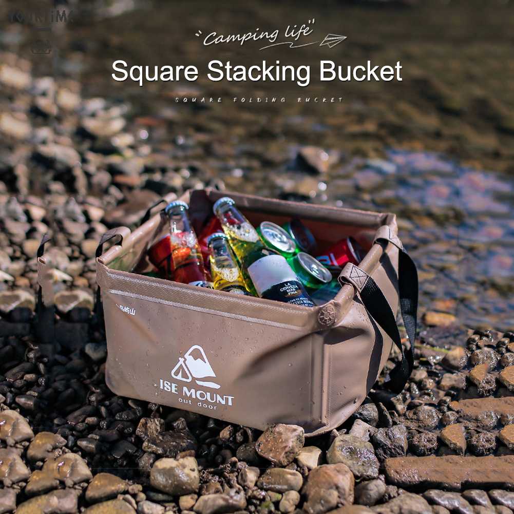 Xô Đựng Nước Có Thể Gấp Gọn Tiện Dụng Khi Đi Cắm Trại