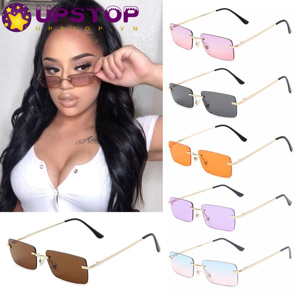 Kính Mát Gọng Chữ Nhật Chống Tia UV400 Phong Cách Vintage