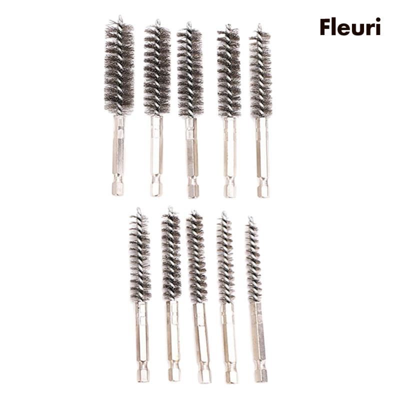 Set 10 Cọ Vệ Sinh Ống Đánh Bóng Bằng Thép Không Gỉ Tiện Dụng