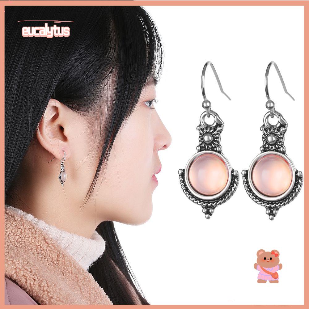 Khuyên Tai Lủng Lẳng Màu Cầu Vồng Cổ Điển Cho Cô Dâu