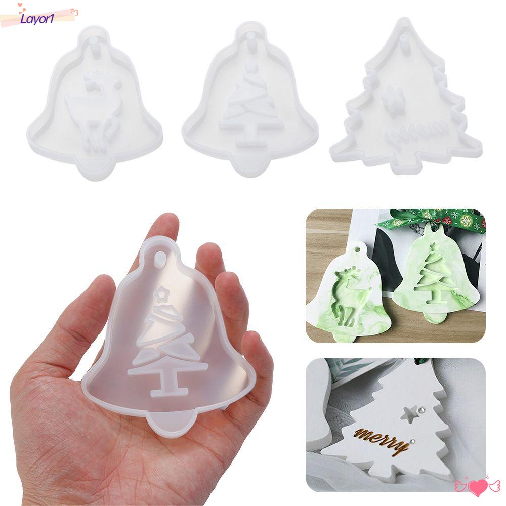 1 / 3 Khuôn Silicone Làm Trang Sức Hình Tuần Lộc Giáng Sinh