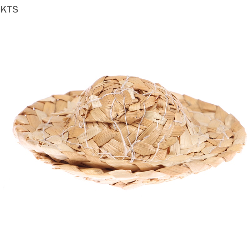 Bộ 2 Nón Rơm Mini 5.5cm Trang Trí Nhà Búp Bê