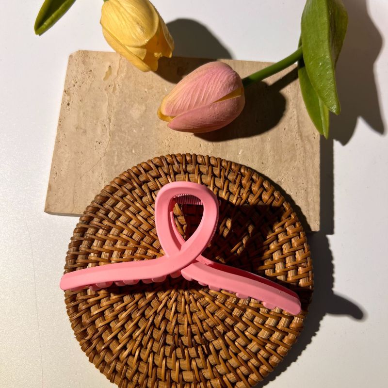 Kẹp Tóc Hình Cá Mập Màu Hồng Nhám Dễ Thương Thời Trang Mùa Hè Cho Nữ