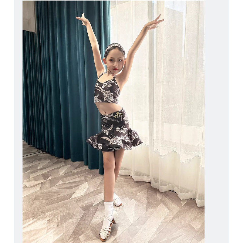 Đầm Khiêu Vũ Nhảy Latin Chuyên Nghiệp Thời Trang Mùa Hè Cho Bé Gái
