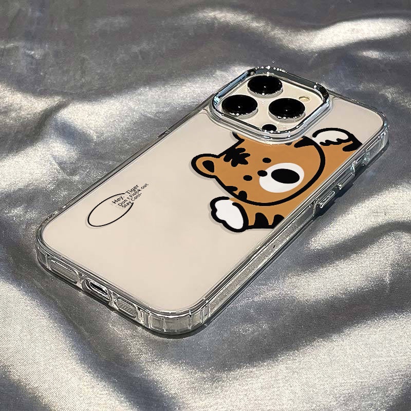 ✅Ốp Điện Thoại Mềm Chống Sốc In Hình Hổ Dễ Thương Cho Iphone 14Pro 7 11 13Plus 12 8Max