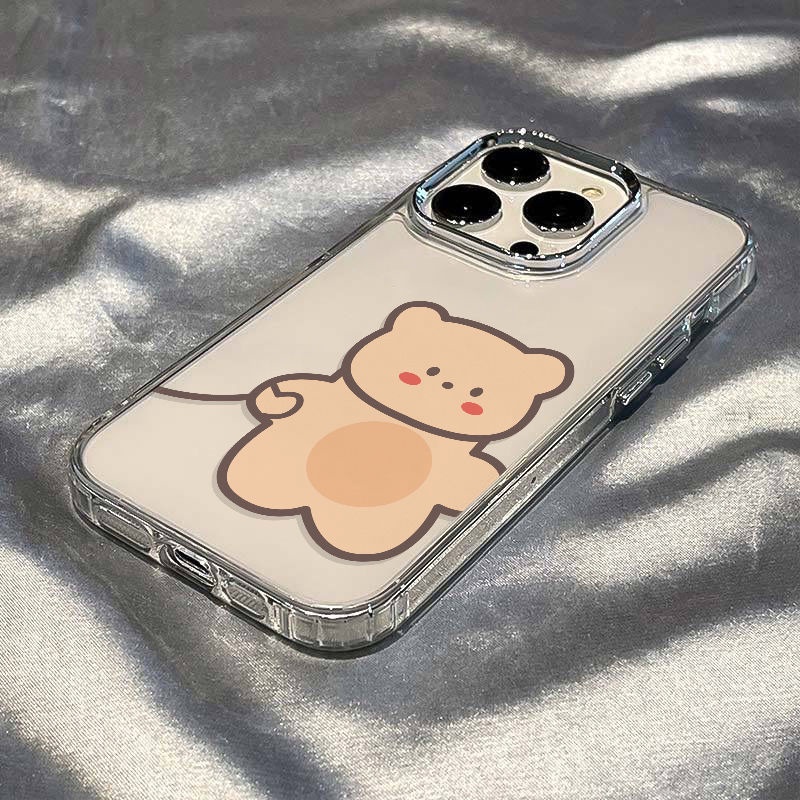✅Ốp Điện Thoại Dẻo Họa Tiết Chú Gấu Nhỏ Dễ Thương Chống Sốc Cho iPhone1214pro UFFZ 1113 87 plus