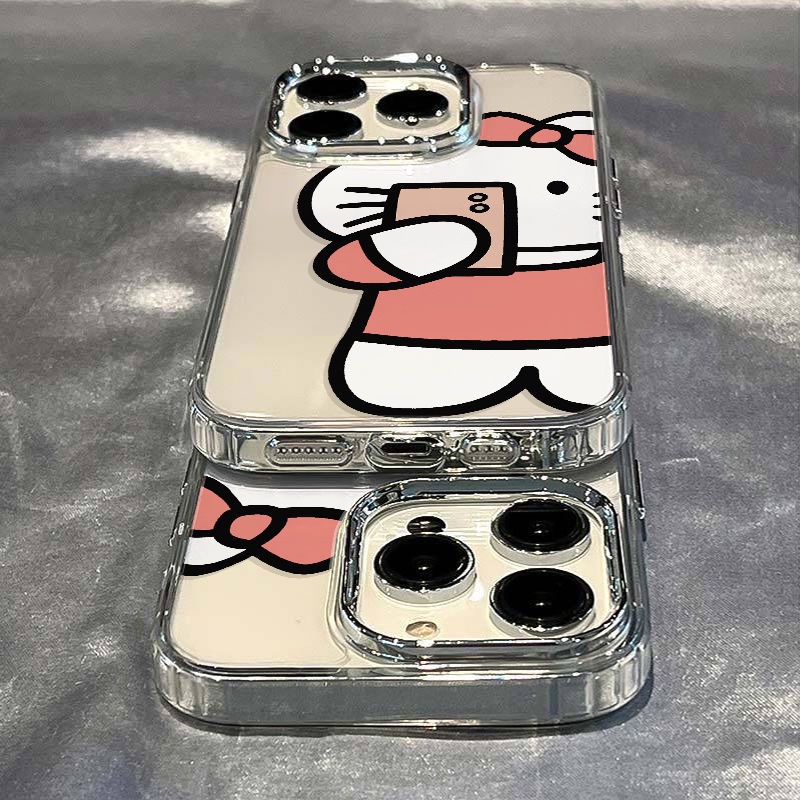 ✅Ốp Điện Thoại Mềm Chống Sốc In Hình Mèo Hoạt Hình Cho Iphone 13 7maxiPhone12plus811 / KT Cat 14pro K4RH