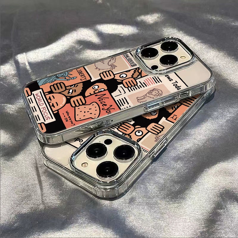 ✅Ốp Điện Thoại Mềm Chống Sốc Kiểu Dáng Đơn Giản 7DJN Cho Iphone 117Max14Pro 12Plus 138