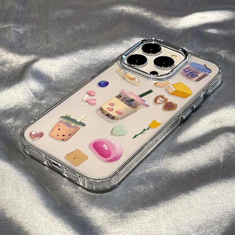 ✅Ốp Điện Thoại Mềm Chống Sốc Hình Bánh Trà Sữa Cho iPhone 7Plus 12118 14pro13max TTFN