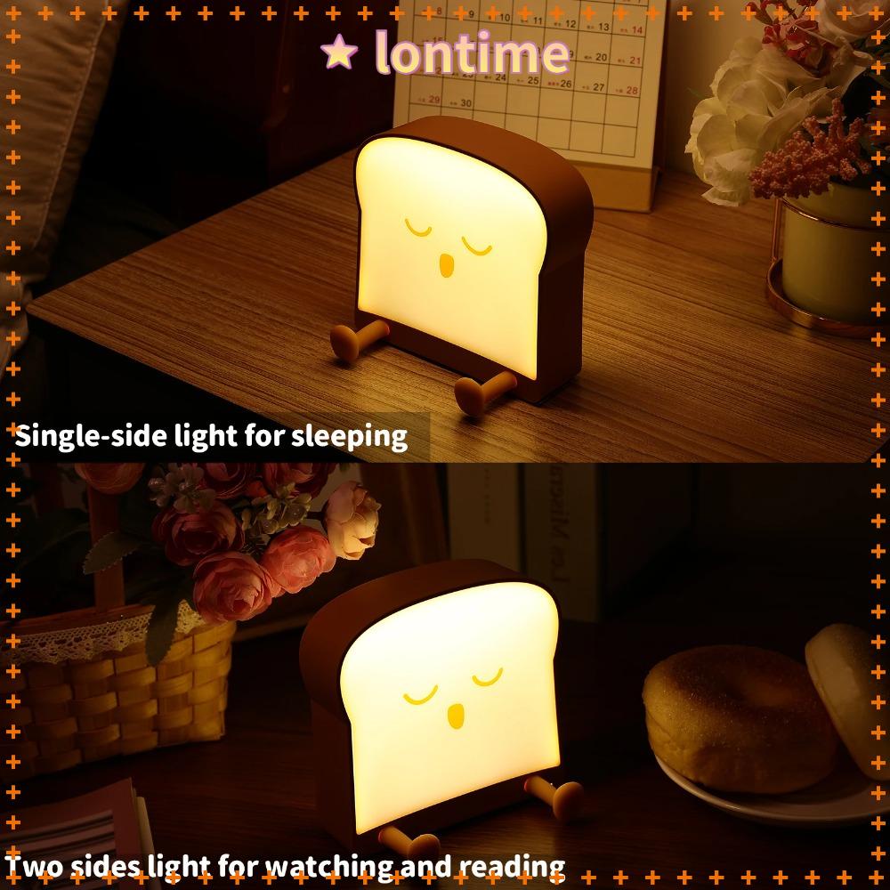 Đèn Led Sạc Usb Hình Bánh Mì Nướng Hoạt Hình Cho Phòng Ngủ Của Bé