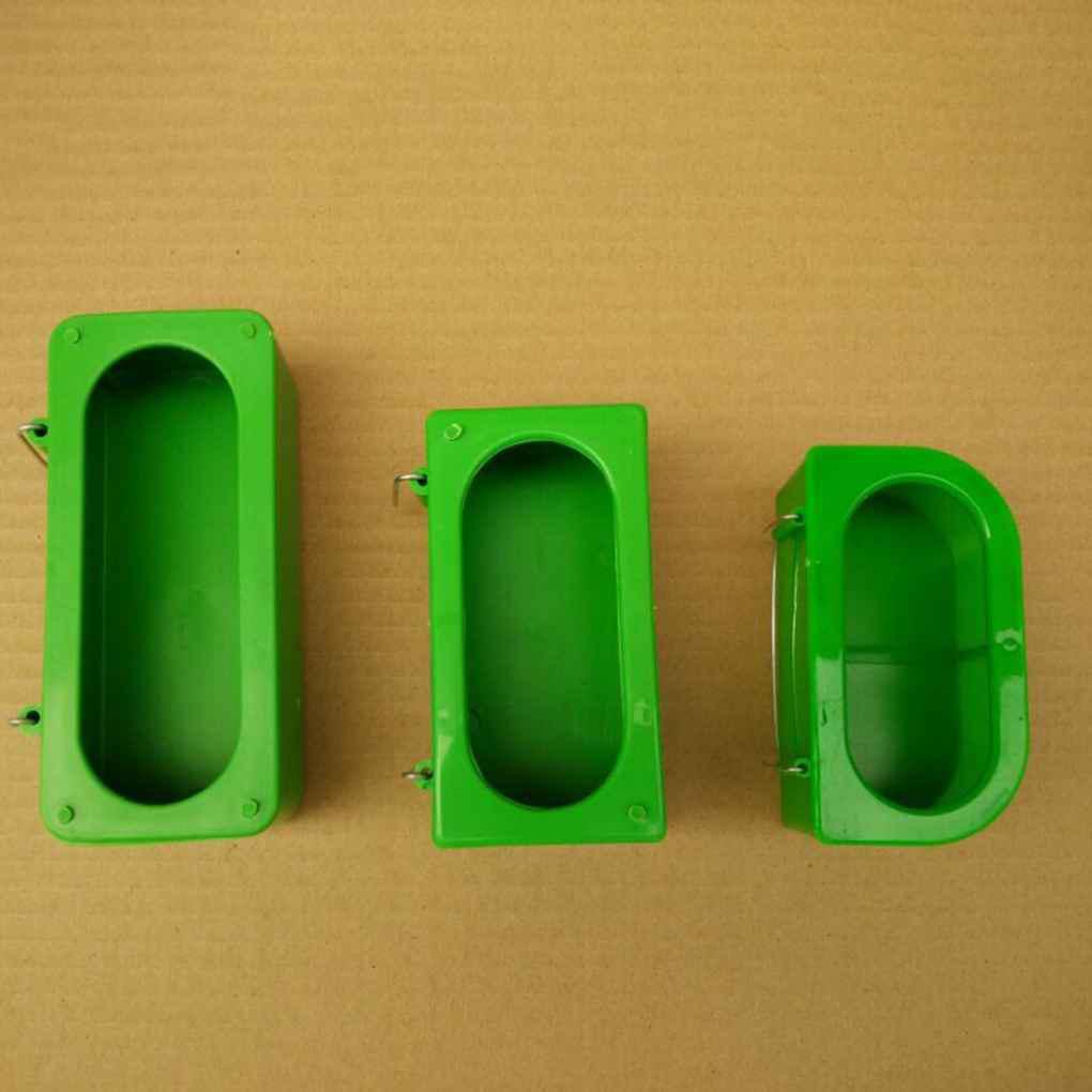 Cốc Đựng Thức Ăn / Nước Uống Bằng Nhựa Màu Xanh Lá Size S / M / L Dành Cho Chim Cảnh