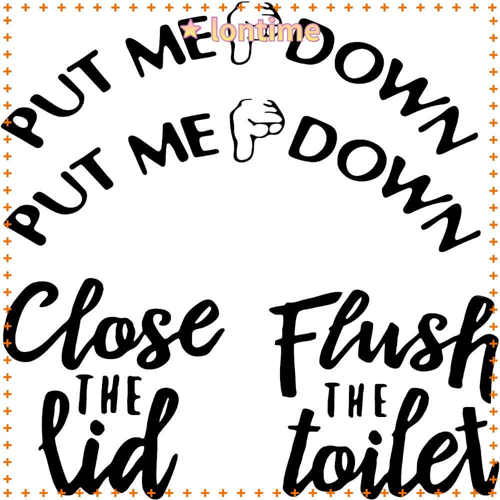 Sticker Dán Toilet Nhắc Nhở Nhắc Nhở Vui Nhộn