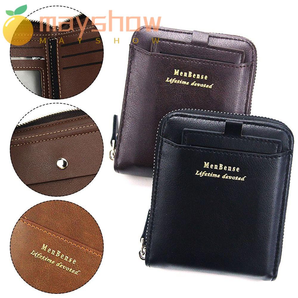 Ví Ngắn Dạng Gập Có Khóa Kéo Chống Trộm Thời Trang Dành Cho Nam Và Nữ