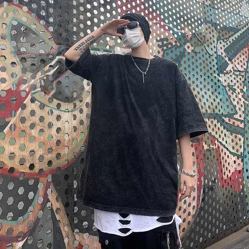 Áo Thun Ngắn Tay Phong Cách Âu Mỹ Cá Tính Dành Cho Nam