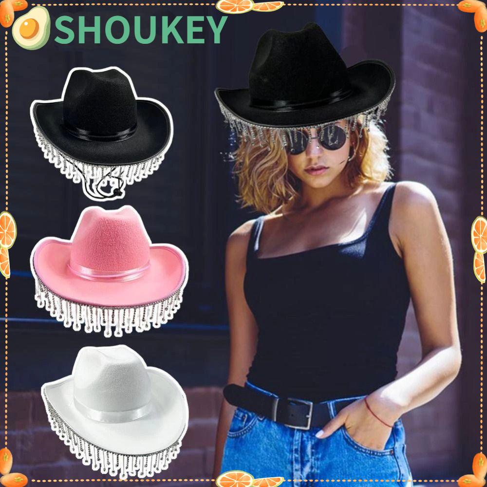 Mũ Cao Bồi Có Tua Rua Lễ Hội SHOUKEY Mới Cho Nam Và Nữ
