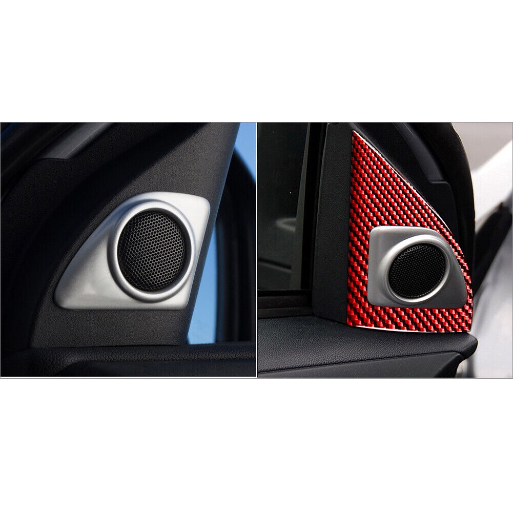 Set 2 Ốp Loa Cửa Bằng Sợi Carbon Cao Cấp Cho Lancer ES 08 15