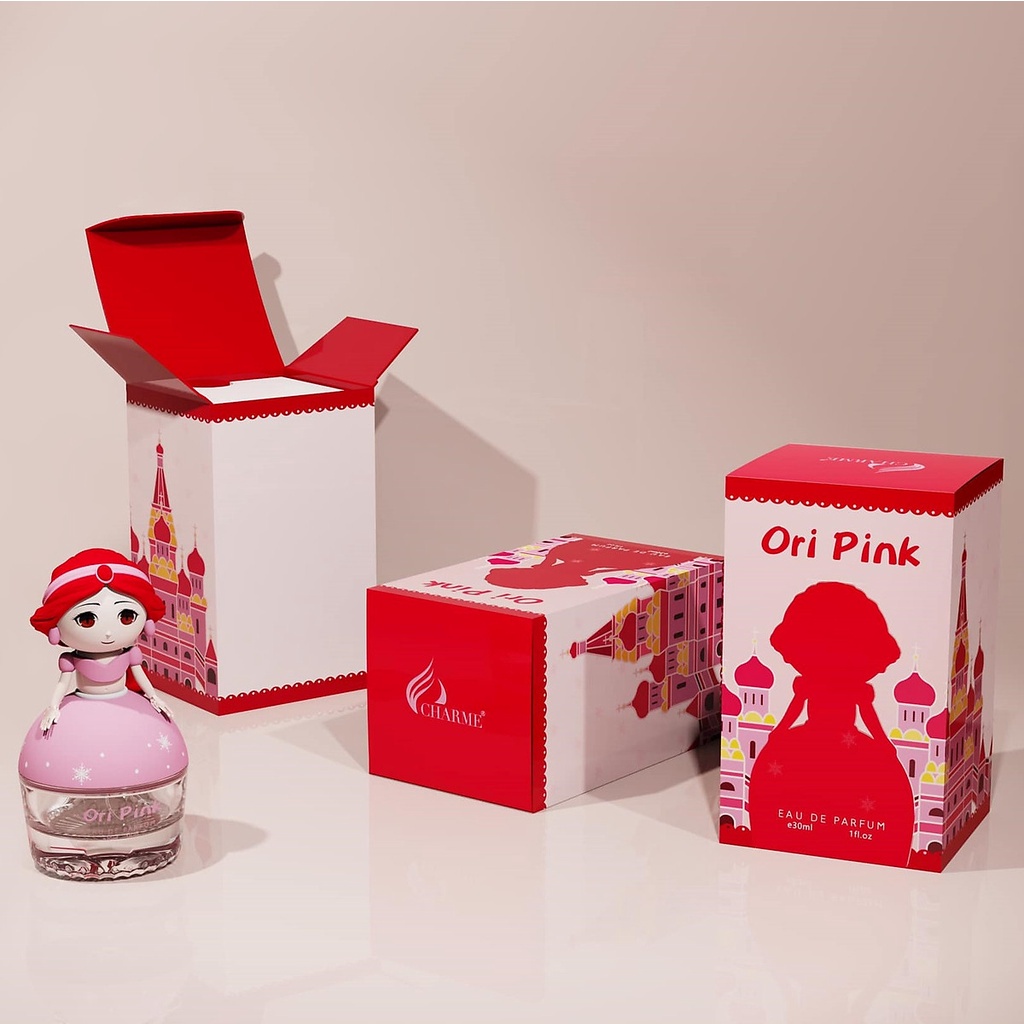 Nước hoa trẻ em, Charme Ori Pink, dịu nhẹ, hương hoa hồng, mềm mại, nhẹ nhàng, giúp bé tự tin, 30ml