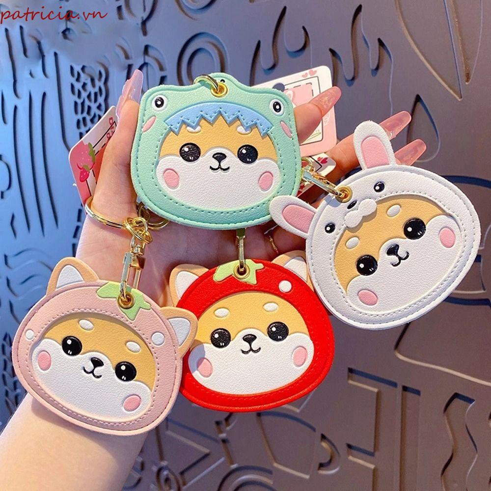 Túi Đựng Thẻ ID / Thẻ ID / Móc Khóa Chống Thất Lạc Hình Chú Chó Shiba Inu Dễ Thương