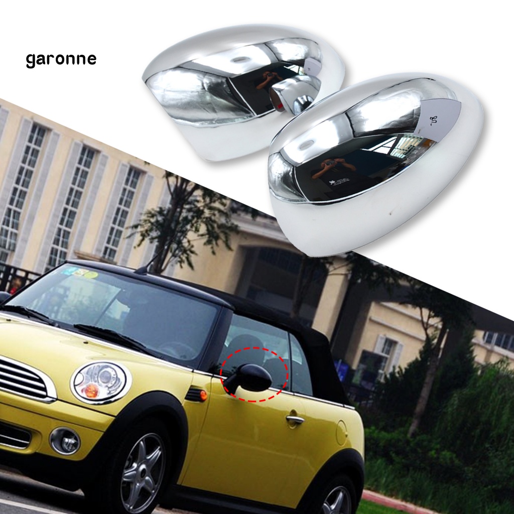 Set 2 Nắp Gương Chiếu Hậu Tự Dính Bằng ABS Dễ Lắp Đặt Cho BMW MINI R50-One / Cooper 2001-2006