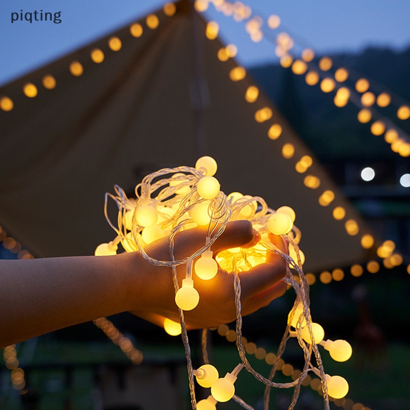 Dây Đèn Led 100 Bóng Hình Quả Cầu Pha Lê Chống Nước Sử Dụng Năng Lượng Mặt Trời