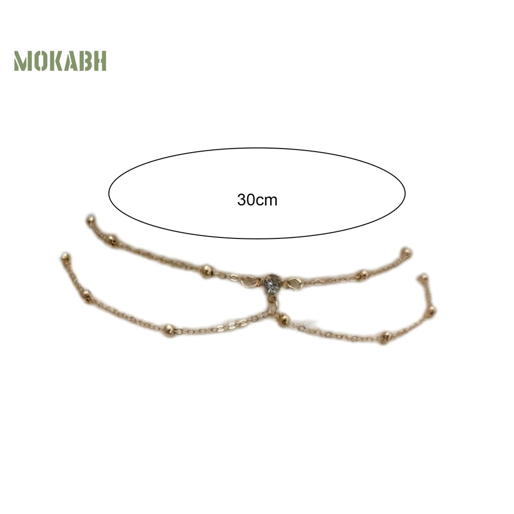 [Mok Abh] Chuỗi Dây Tua Rua Nhiều Lớp Lấp Lánh Mạ Điện Handmade Trang Trí Cơ Thể Quyến Rũ Cho Nữ