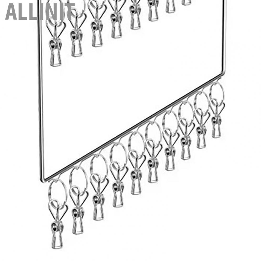 Allinit Socks Drying  Rack Cloth Stainless Steel for Clothes Storage