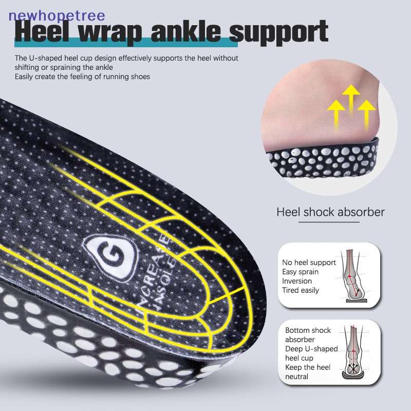 Ntvn Đế Lót Giày Thể Thao Hấp Thụ Sốc Thoáng Khí Thoải Mái Cho Unisex