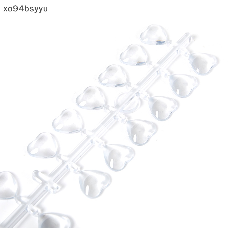 Thẻ Màu Trưng Bày Móng Giả Hình Vuông / Oval / Trái Tim Bằng Acrylic Trong Suốt Xo94Bsyu