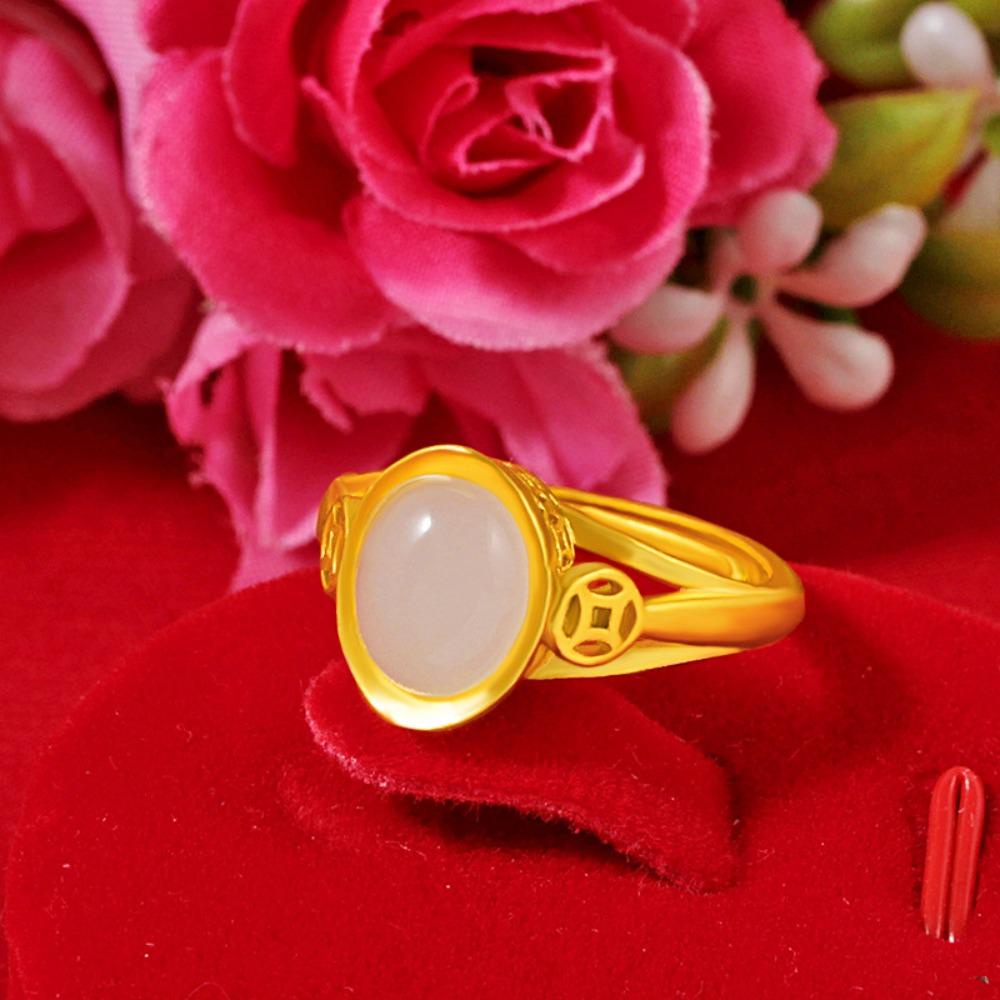 Nhẫn Cặp WMES15H Phong Cách Trung Hoa Có Thể Điều Chỉnh Kích Cỡ