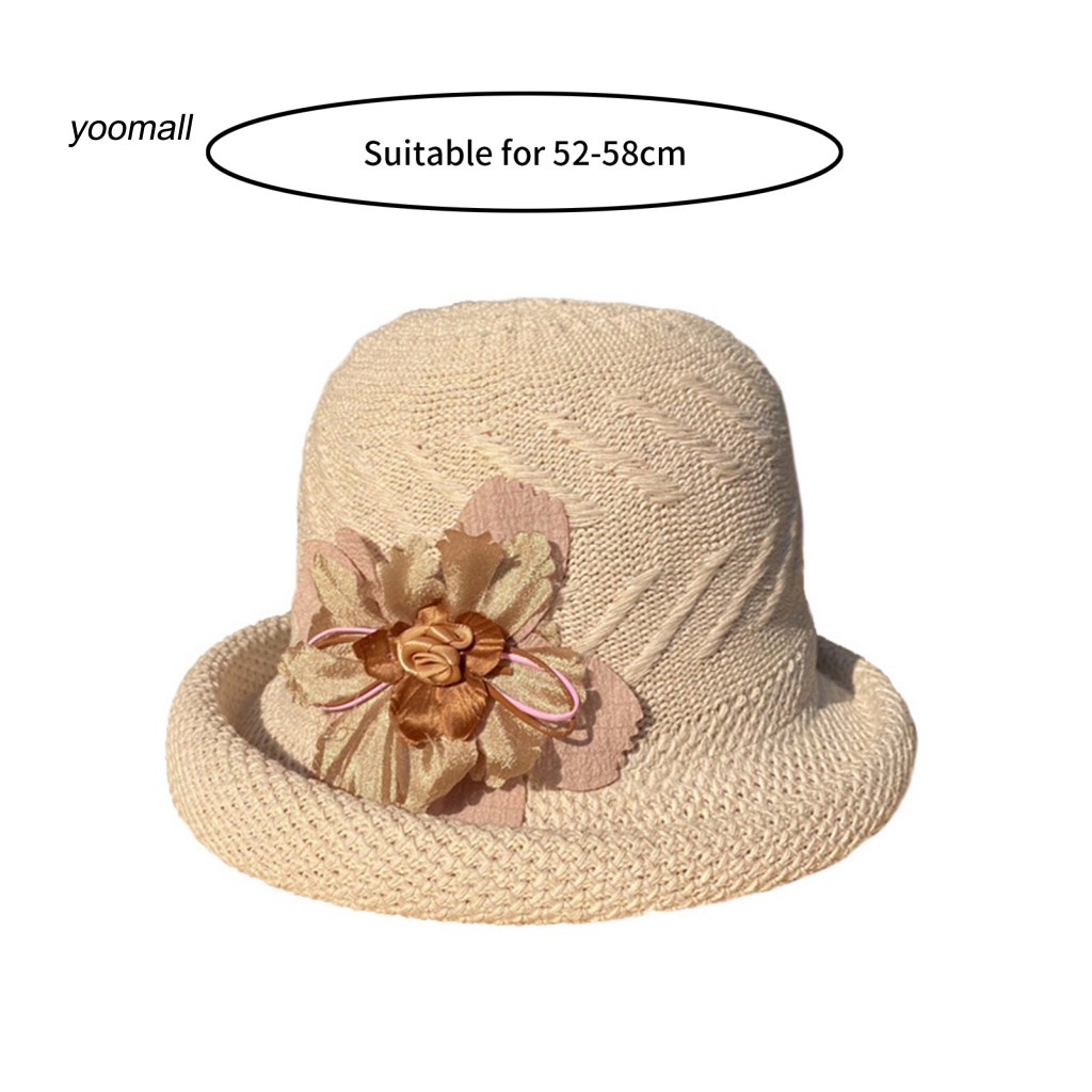 Mũ Tai Bèo Vành Ngắn Màu Trơn Thoáng Khí Chống Tia UV Thời Trang Mùa Hè Cho Nữ