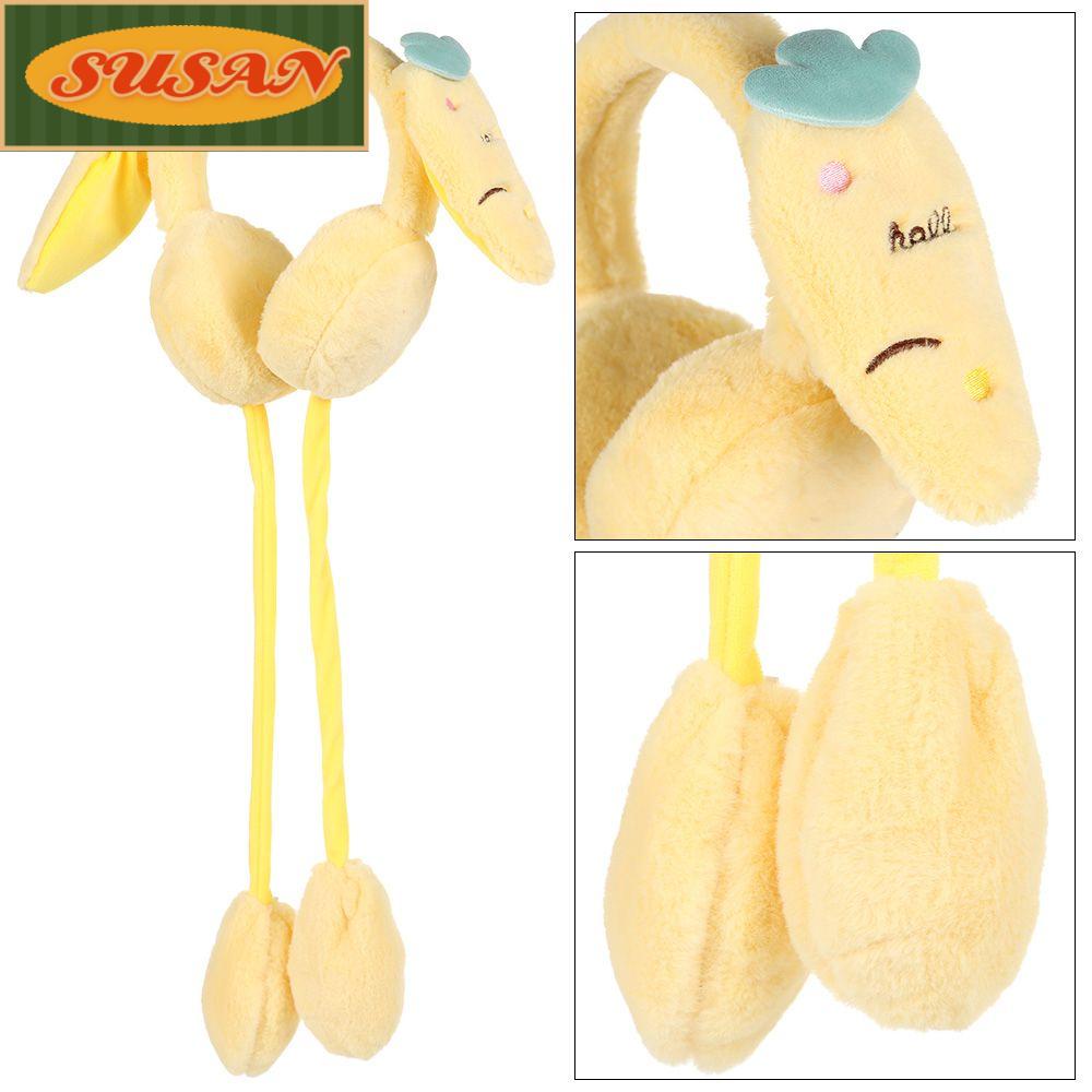 Chụp Tai Giữ Ấm Mùa Đông Bằng Lông Nhung Mềm Mại Dễ Thương Xinh Xắn