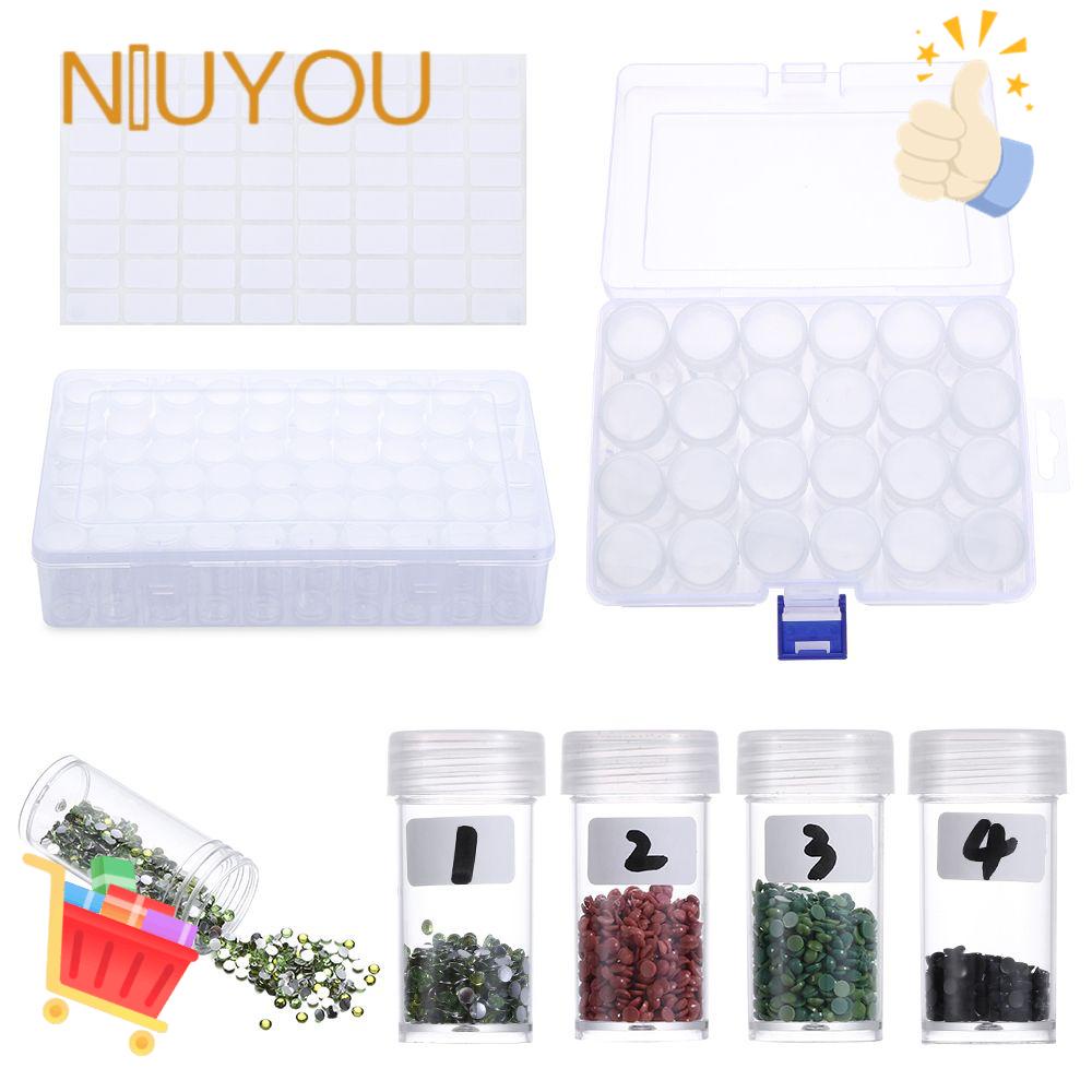 Bộ 6 / 24 / 60 Chiếc Bình Đựng Hạt Thêu Tranh Chữ Thập