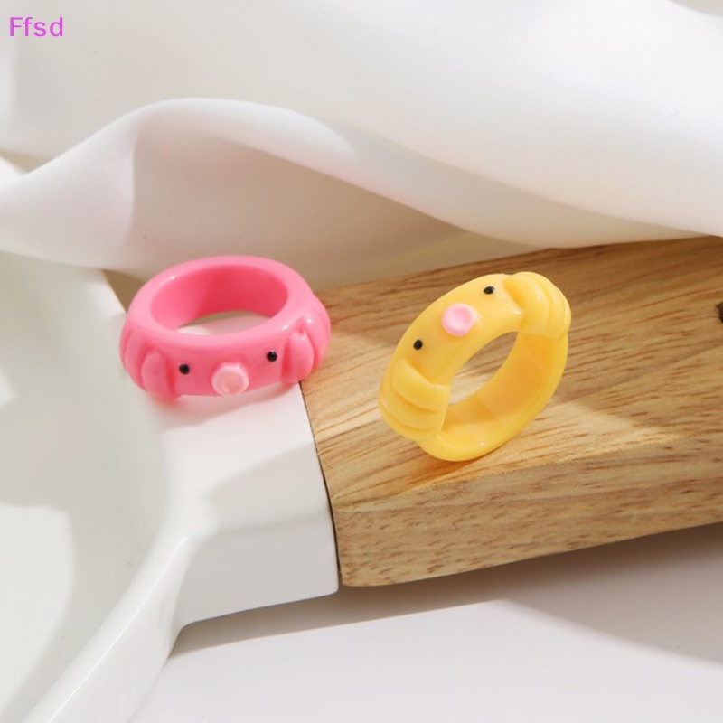 {Ffsd} Nhẫn Hình Mặt Cười Hoạt Hình Vui Nhộn Làm Quà Tặng Tình Bạn Tuyệt Vời Cho Bạn Nữ * Hàng Bán Chạy