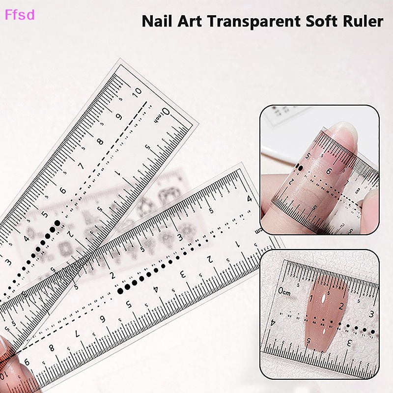 Thước Đo Kích Thước Móng Tay Trong Suốt Tiện Dụng