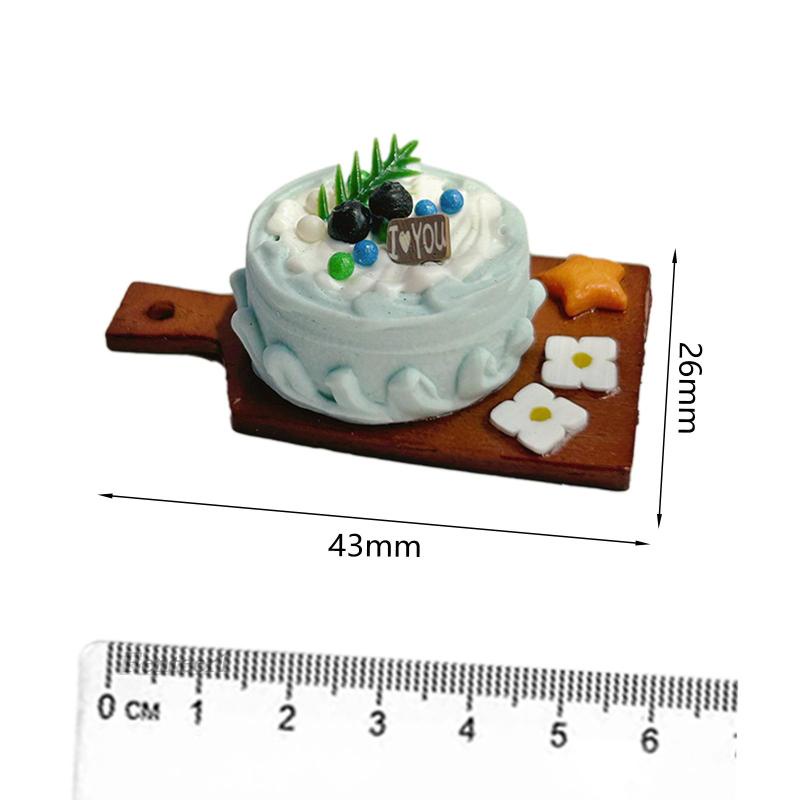 [Fenteer1] Đồ Chơi Búp Bê 1: 6 1: 12 Trang Trí Bánh Kem