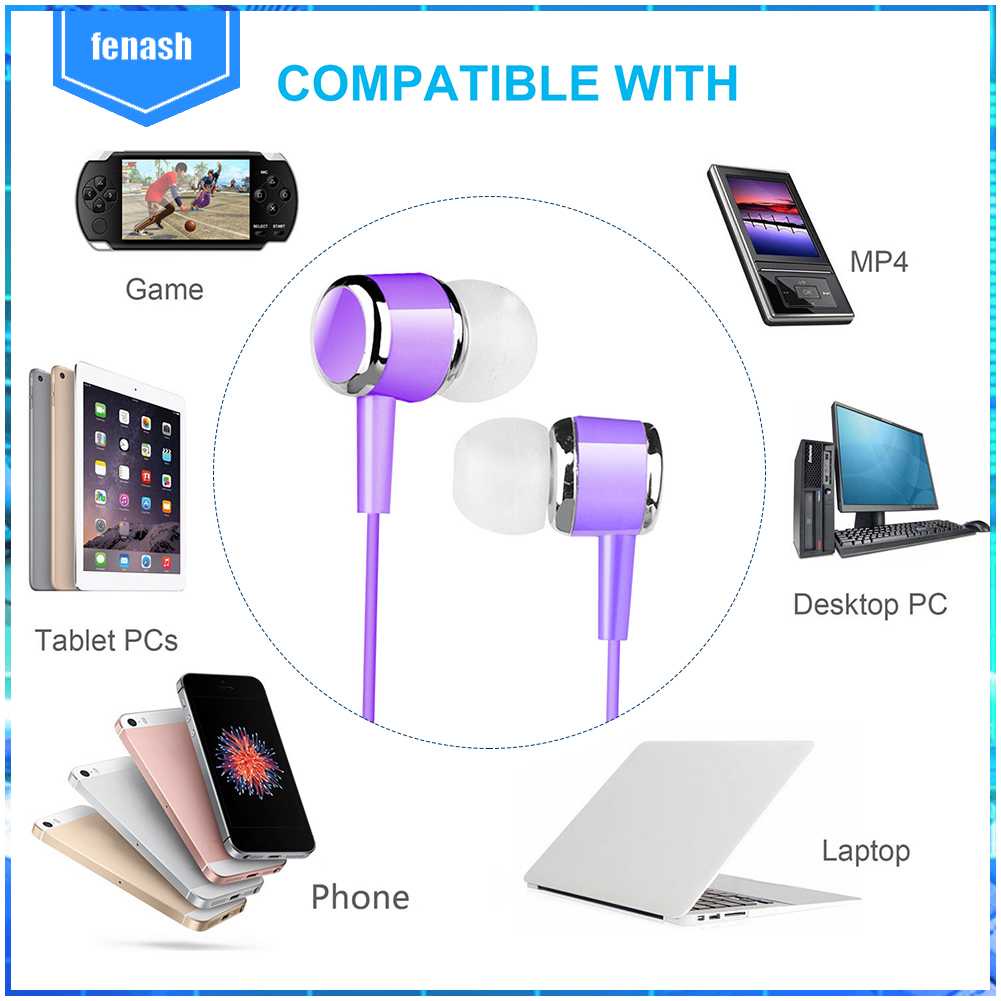 Tai Nghe Di Động Có Dây Cho Điện Thoại / Máy Tính / Laptop