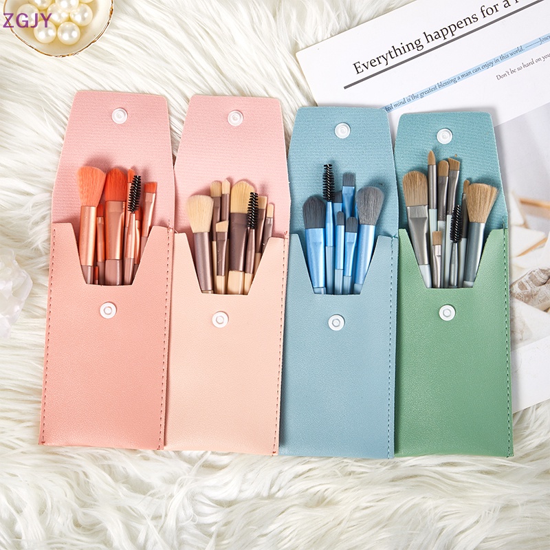 Set 8 Cọ Trang Điểm ZGJY Kèm Túi Đựng Tiện Lợi Mới