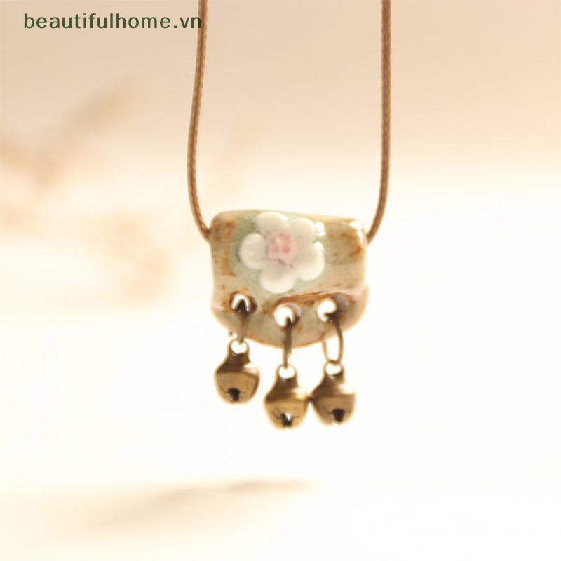 Vòng cổ Mặt Gốm Sứ Phong Cách Retro Thời Trang Cho Nữ