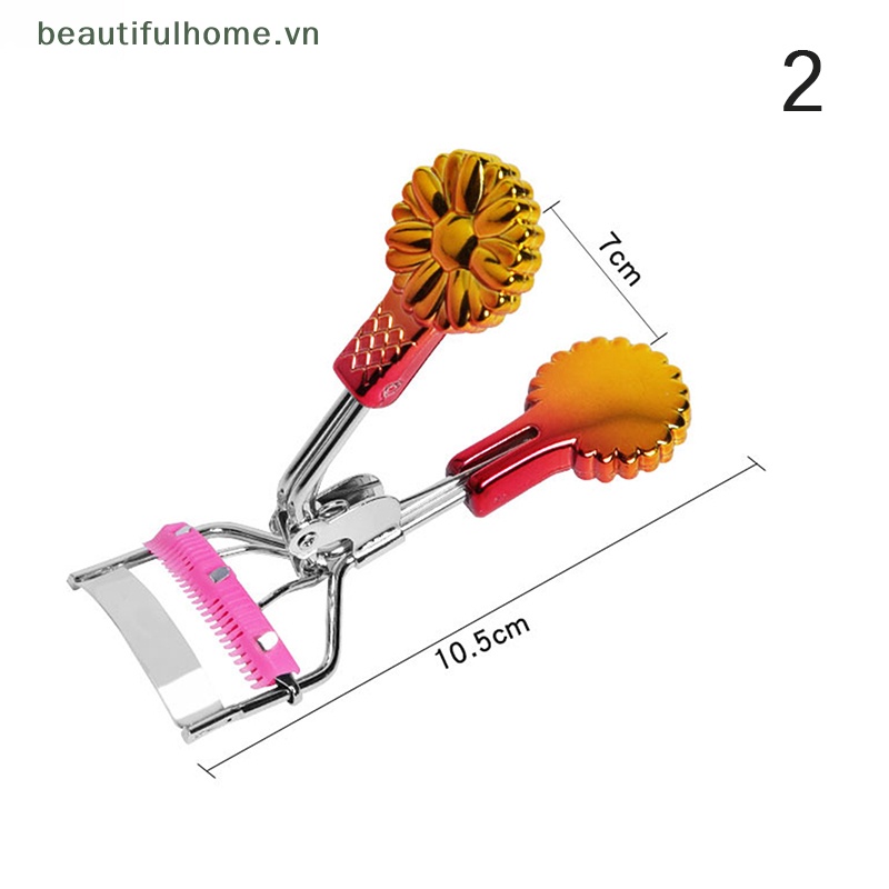 Dụng Cụ Bấm Cong Mi Kèm Lược Chải Lông Mi Nhiều Màu Sắc