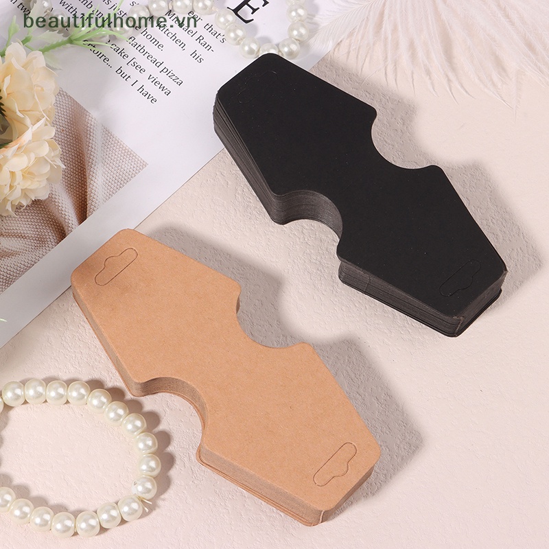 Set 50 Bảng Giấy Trưng Bày Vòng cổ / Thẻ Trang Sức Tiện Dụng