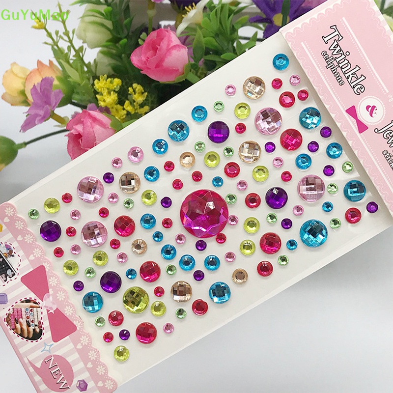 Miếng Dán Acrylic Nhiều Màu Sắc Dùng Làm Trang Sức Cho Bé DIY