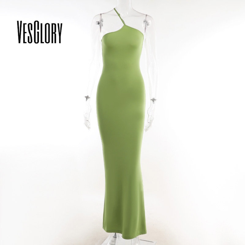 Đầm Maxi Hai Dây Màu Trơn Dáng Ôm Gợi Cảm Thời Trang 2023 Dành Cho Bạn Nữ