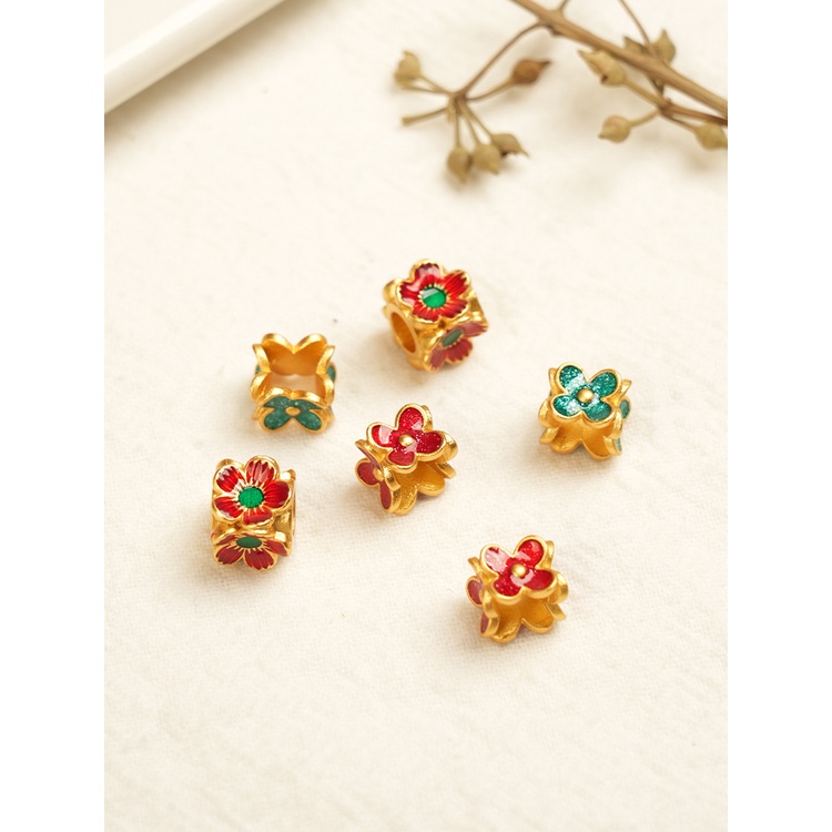 Phụ Kiện Hạt Xỏ Vòng Tay Tự Làm Xâu Chuỗi Hạt Màu Vàng Kim Bền Bỉ Bảo Quản Vòng Tay Seiko Phiên Bản Retention diy