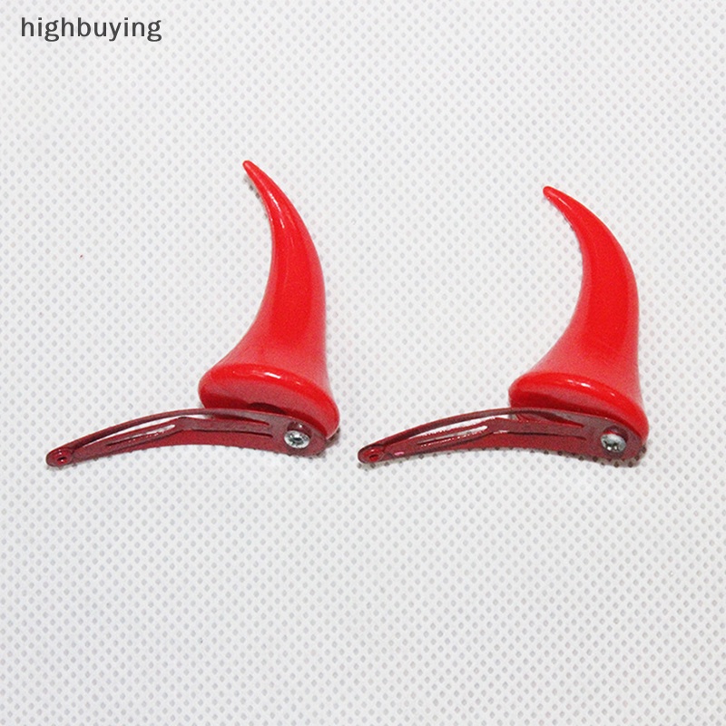 Set 2 KẹP TóC HìNh SừNg Quỷ ĐộC ĐáO ThờI Trang Cho Nữ