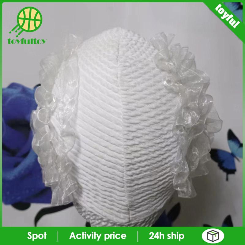 Mũ Bơi Trùm Đầu Đính Hoa Thời Trang Đi Biển Cho Nữ