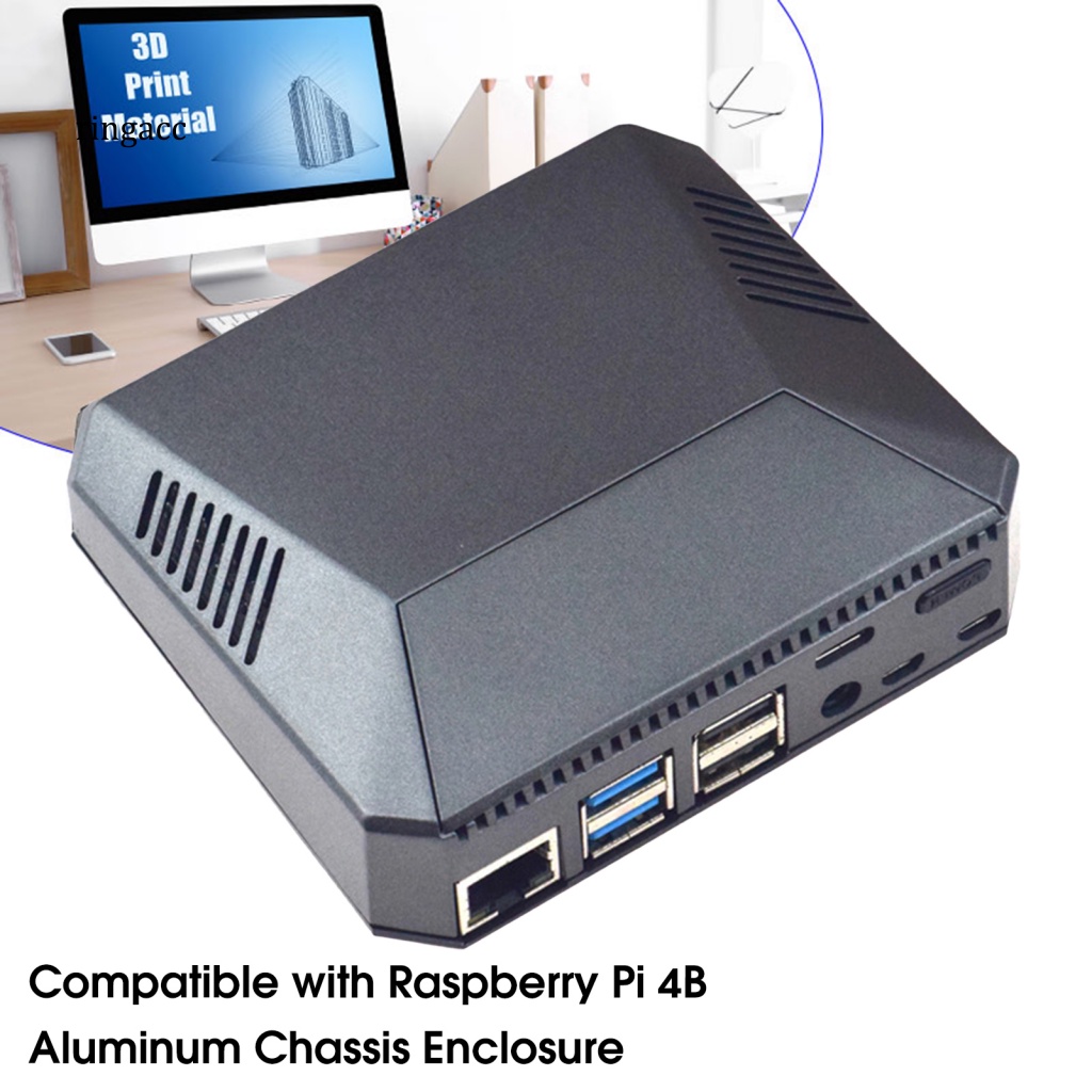Hộp Đựng Bo Mạch Chủ Raspberry 4B Tích Hợp Quạt Và Nam Châm Chuyên Nghiệp