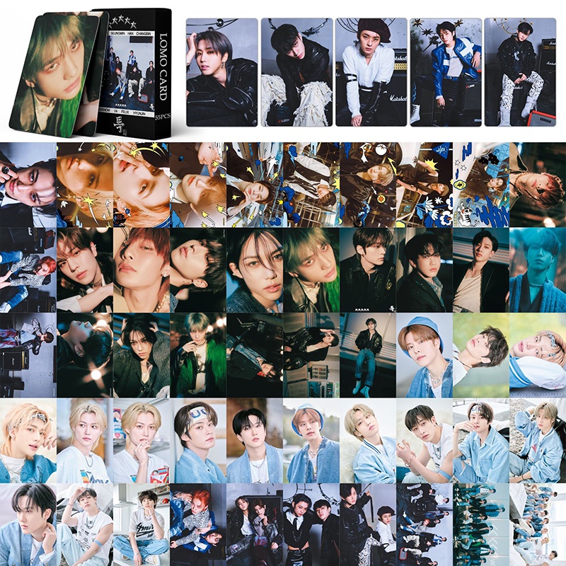 Stray Kids LOMO Card Set 55 Tấm Thẻ Ảnh S-Class Hình Nhóm Nhạc KPOP